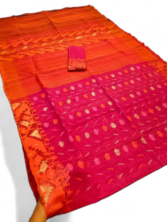 Fashionable Jamdani saree